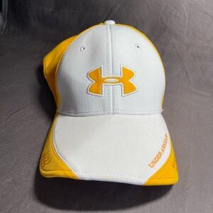 Under Armour Fitted Baseball Cap Hat Yellow Large